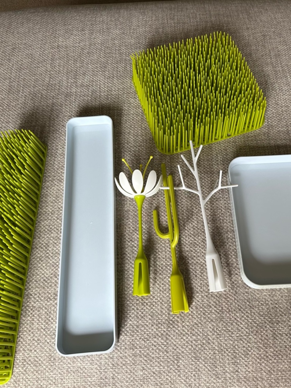 Modular Grass Bottle Drying Rack - Lime Green - Picture 2 of 2
